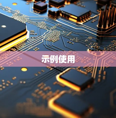 示例使用 示例使用
