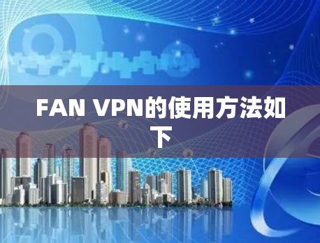 FAN VPN的使用方法如下