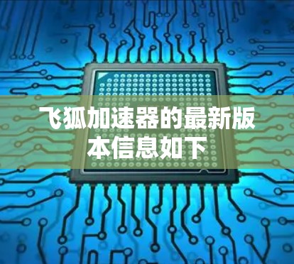 飞狐加速器的最新版本信息如下