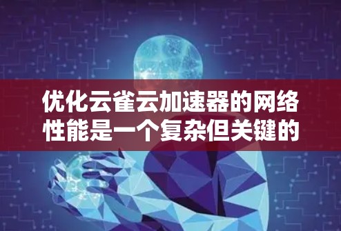 优化云雀云加速器的网络性能是一个复杂但关键的任务，涉及多个层面的调整和优化。以下是一个有条理的优化步骤指南